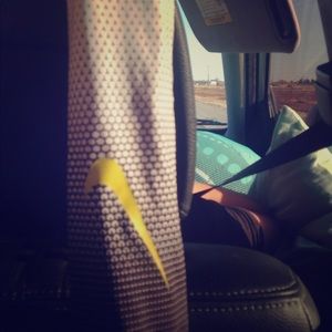 Nike white and black Nike pro sleeve